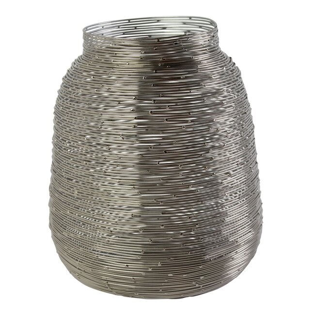 Mars & More Lantaarn Ijzer kira zilver h30 d25cm