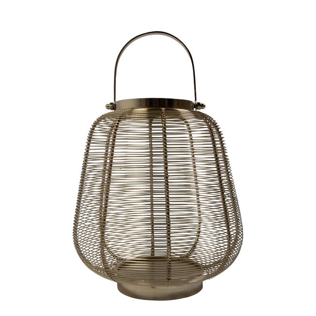 Mars & More Lantaarn met hendel goud h23 d24