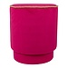 Mars & More poef fluweel goud fuchsia 38x38x45cm