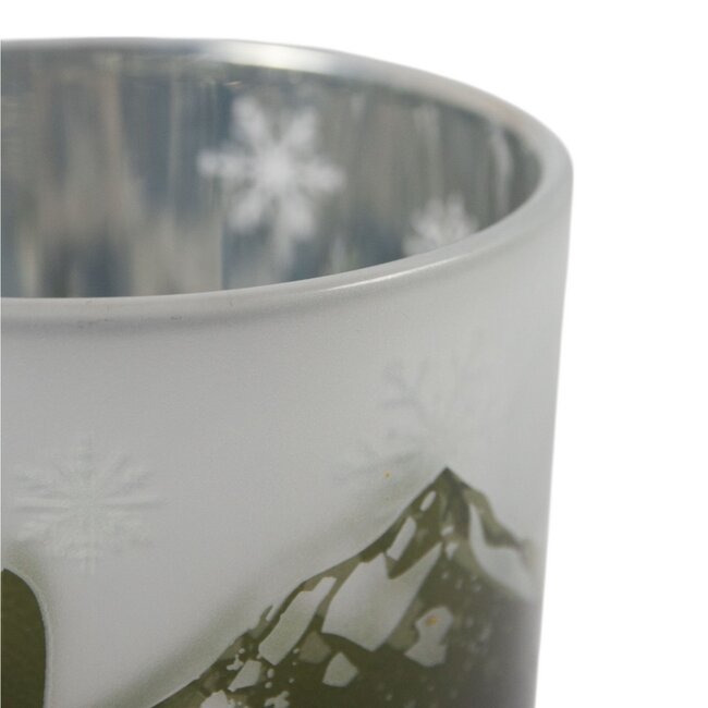 Mars & More Theelichthouder skigroen groot 18cm