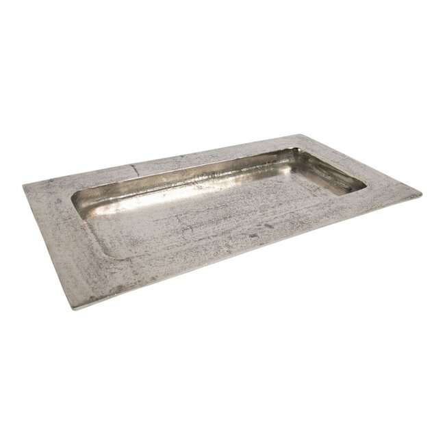 Mars & More Dienblad rechthoekig zilver h3 43,5x24