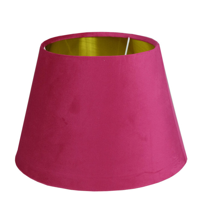 Mars & More lampenkap fluweel fuchsia dia 30cm