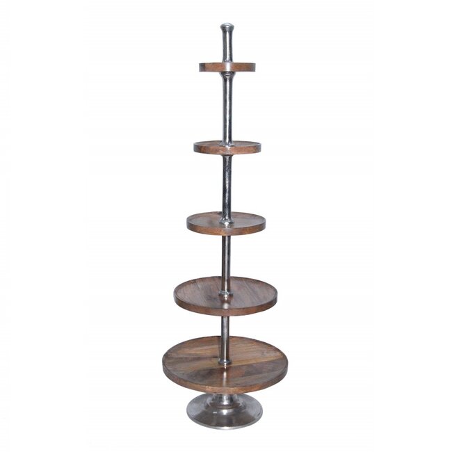 Mars & More etagère hout rond 5 lagen 170cm