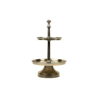 Mars & More keuken etagère champagne goud rond 2 lagen 38cm*