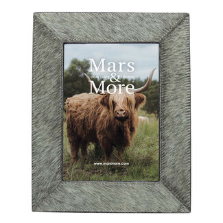 Mars & More fotolijst koehuid grijs 18x13cm