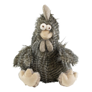 Mars & More knuffel langhaar haan grijs 29cm