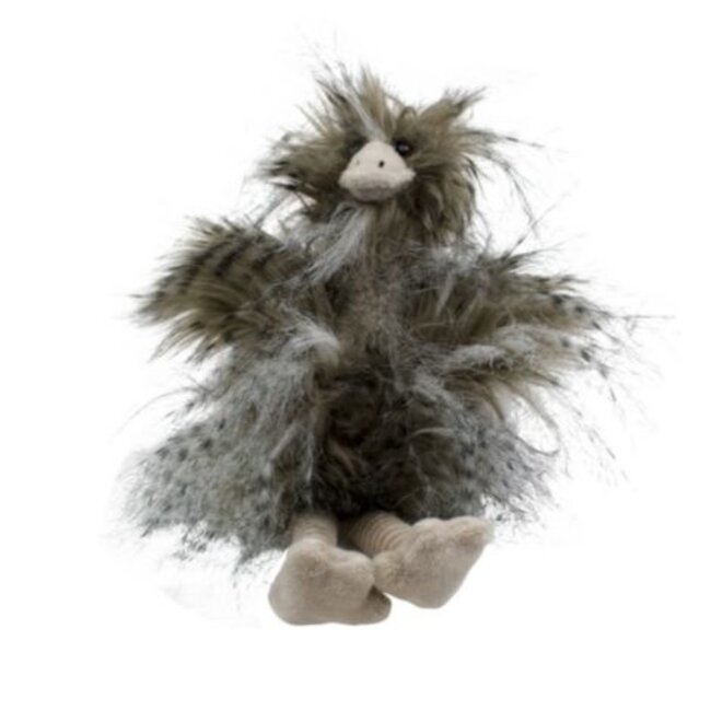 Mars & More knuffel langhaar struisvogel 18cm*