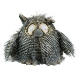 Mars & More knuffel langhaar uil 33cm