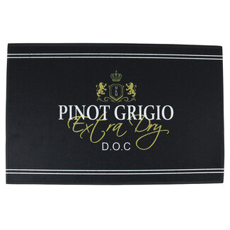Mars & More deurmat wijn pinot grigio zwart 75x50cm