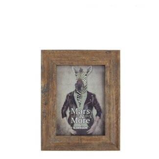 Mars & More fotolijst geprint hout natuur 12x17cm