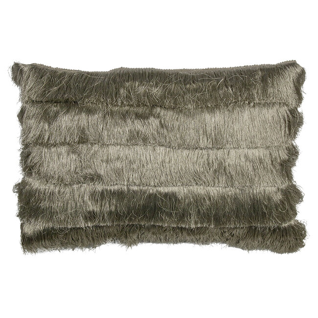 Mars & More groot kussen franjes goud 40x60cm