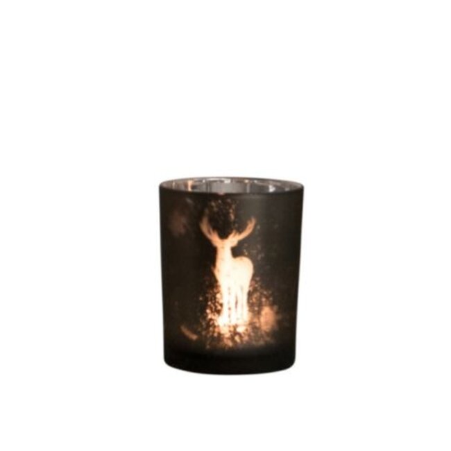 Mars & More Theelichthouder hert groen middel 12cm