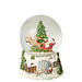 J-Line Waterbol Kerstman Polyresin Veelkleurig