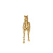J-Line Paard Rennend Polyresin Goudkleurig Klein