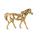 J-Line Paard Rennend Polyresin Goudkleurig Groot