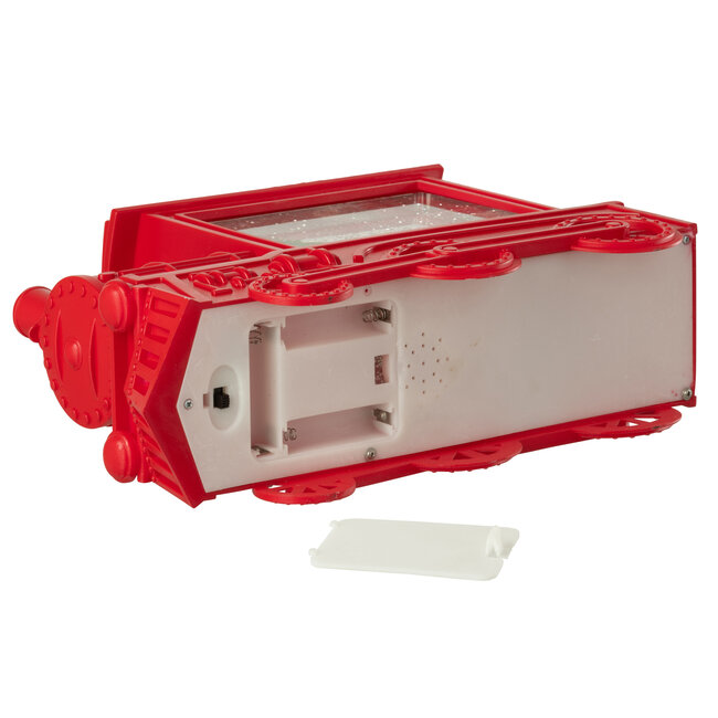 J-Line Waterbol Locomotief Plastic Kerst Rood