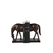 J-Line Set van 2 boekensteunen paard polyresin donkerbruin