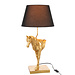J-Line Tafellamp Paardenfront Polyresin Goudkleurig/Zwart