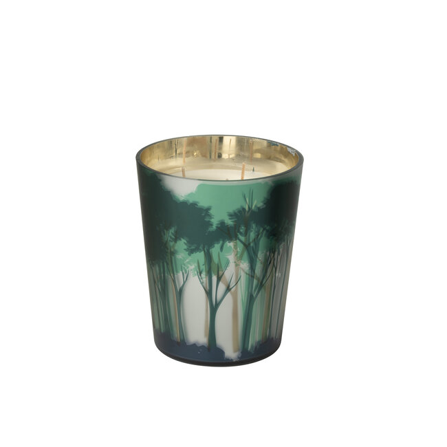J-Line Geurkaars Noa Forest Soja Groen/Goudkleurig Medium-68H