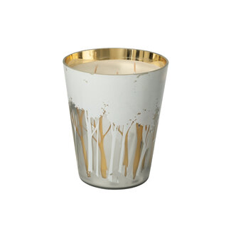 J-Line Geurkaars Noa Forest Soya Wit/Goudkleurig Groot-95H