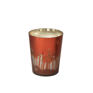 J-Line Geurkaars Noa Forest Soja Rood/Goudkleurig Medium-68H