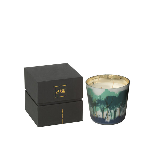 J-Line Geurkaars Noa Forest Soja Groen/Goudkleurig Klein-50H
