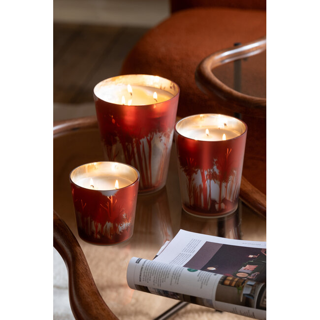 J-Line Geurkaars Noa Forest Soja Rood/Goudkleurig Groot-95H