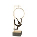 J-Line Gymnast Hoop Alpha Resin Zwart/Goudkleurig