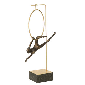 J-Line Gymnast Hoop Gamma Hars Zwart/Goudkleurig