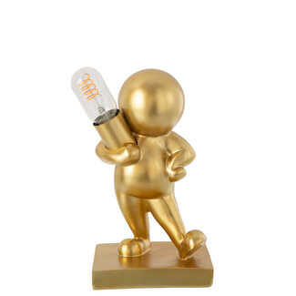 J-Line Tafellamp Marcel Limepowder Goudkleurig