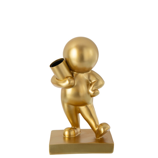 J-Line Tafellamp Marcel Limepowder Goudkleurig