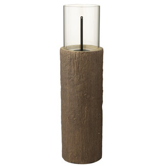 J-Line Vuurkorf Ronde Stam Magnesium Bruin Medium