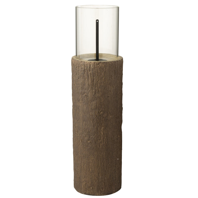 J-Line Vuurkorf Ronde Stam Magnesium Bruin Medium
