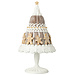 J-Line Peperkoektaart met gembermannetjes limoenpoeder beige/wit