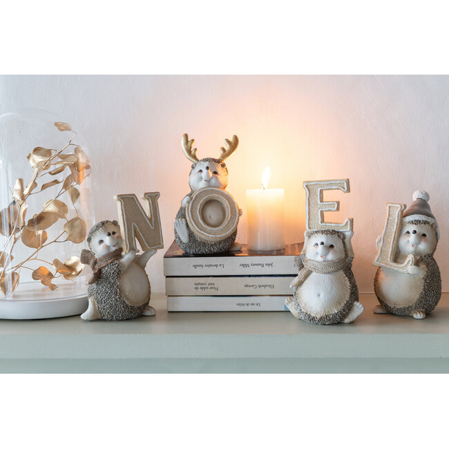 J-Line Noël Egel Limepowder Veelkleurig