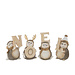 J-Line Noël Egel Limepowder Veelkleurig