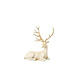 J-Line Liggend hert Limepowder lichtbeige/goudkleurig