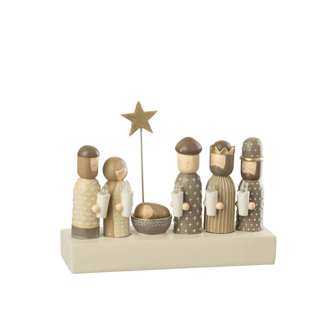 J-Line Kerstverlichting Led Kaarsen Limepowder Veelkleurig