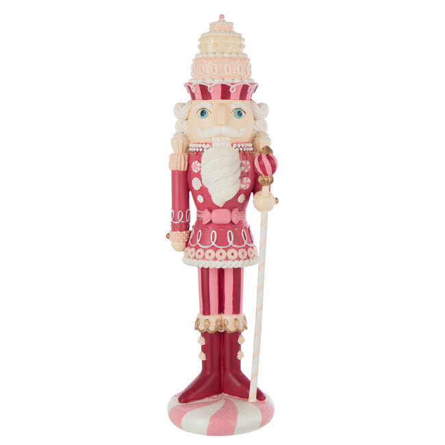J-Line Notenkraker Snoep Limoenpoeder Wit/Roze Groot