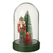 J-Line Decoratieve stolp Led Notenkraker + Boom + Cadeaus Limepowder Kerst Rood/Donkergroen