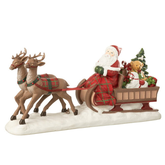 J-Line Kerstman Slee + Hert Limepowder Veelkleurig