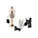 J-Line Lady + Dogs Pied-De-Poule Limepowder Multicolored