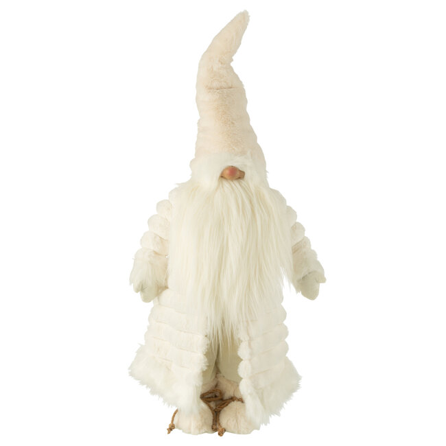 J-Line Gnome Gewatteerde Jas Textiel Crème/Bruin Groot