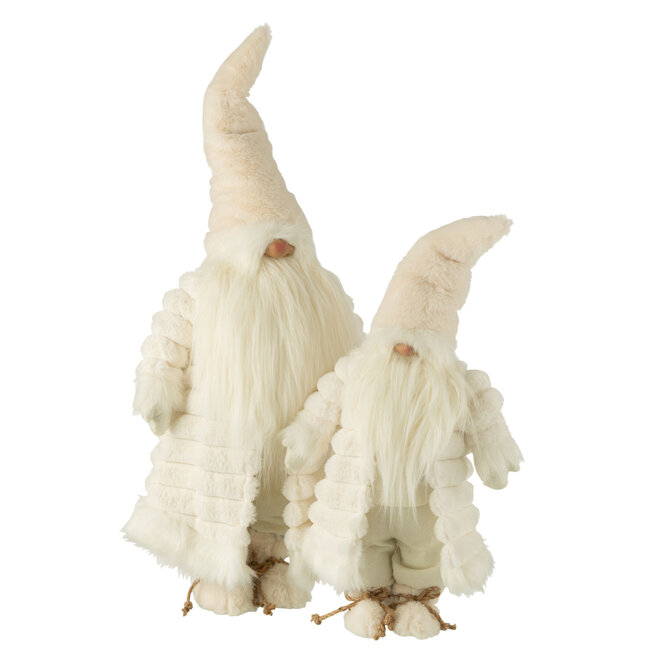 J-Line Gnome Gewatteerde Jas Textiel Crème/Bruin Groot
