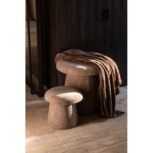 J-Line Kruk Paddenstoel Mdf Greige Klein