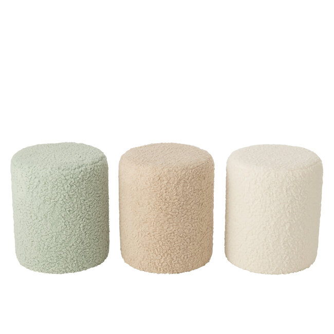 J-Line Kruk Bont Mdf Lichtblauw