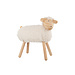 J-Line Schaap Decoratief Beukenhout/Imitatiebont Naturel/Off-White Groot