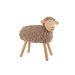 J-Line Schaap Decoratief Beukenhout/Imitatiebont Naturel/Beige Groot