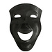 J-Line Figuur Abstract Gezichtsmasker Aluminium Zwart Groot