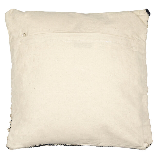 Mars & More *kussen katoen wol streep grijs/wit 40x40cm*